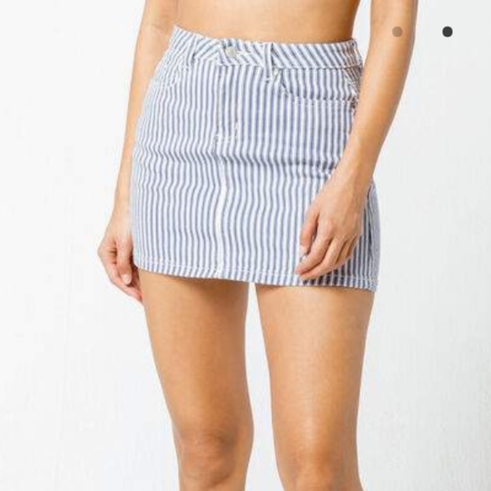 sky and sparrow denim skirt